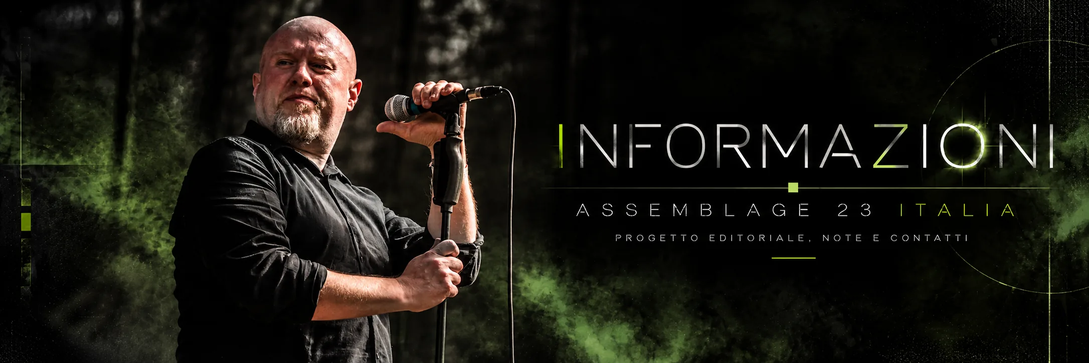 Banner della sezione Informazioni di Assemblage 23 Italia